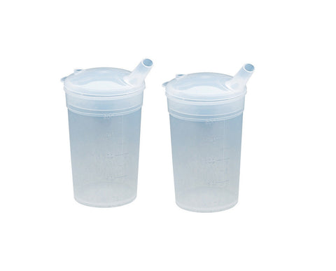 Feeding Beakers & Lids - Twin Pack 3mm spout