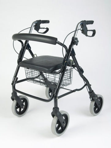 Aluminium 4 Wheeled Rollator with basket