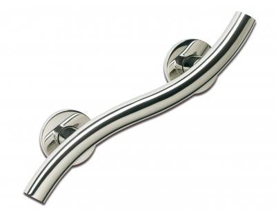 Stainless Steel Grab Rail - Curved 14"