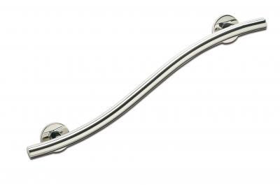 Stainless Steel Grab Rail - Curved 19"