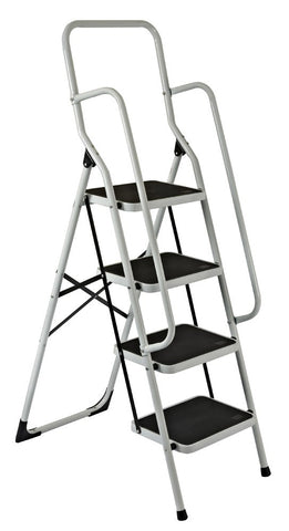 Step Ladder With Safety Rail